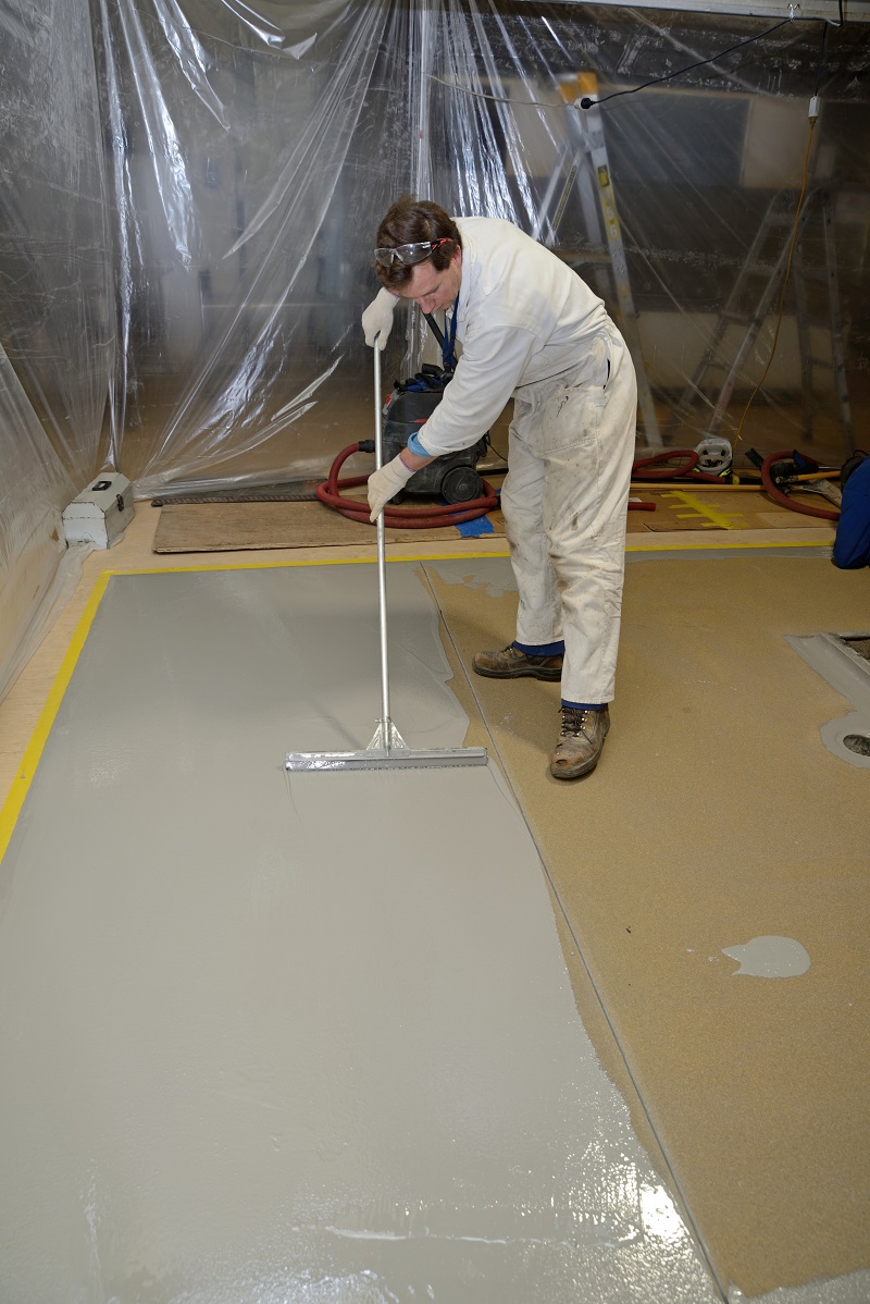 Epoxy Floor Coating Preparation Flooring Site